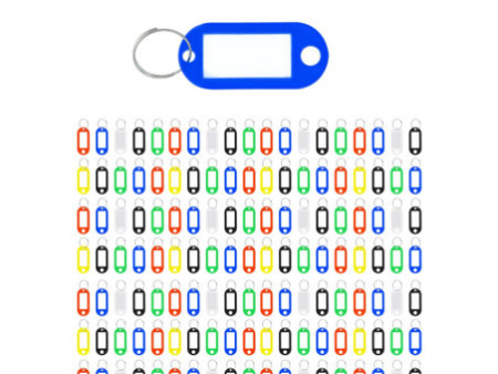 WESTCOTT Porte-clé avec anneau, pack de 200, assorti