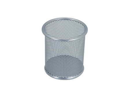 WESTCOTT Pot à crayons, en fils métalliques, argent