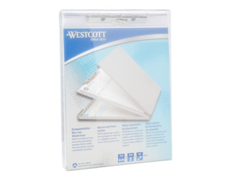 WESTCOTT Boîte porte-formulaire en aluminium, A4