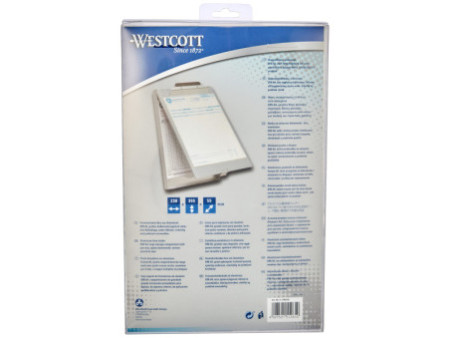 WESTCOTT Boîte porte-formulaire en aluminium, A4