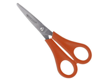 WESTCOTT Ciseaux de bricolage pour enfants, rouge