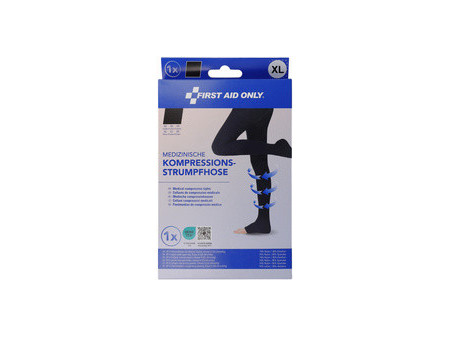 FIRST AID ONLY Collants de contention, L, noir