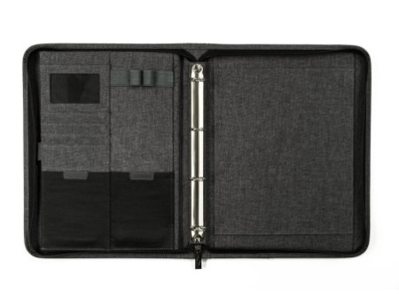 WEDO Serviette-classeur COLLEGE, A4, polyester, gris chiné