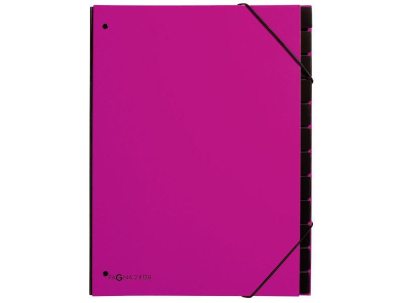 PAGNA Trieur Trend, A4, 12 compartiments, rose foncé