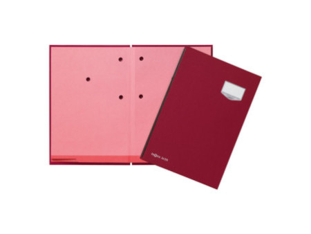 PAGNA Parapheur 'DE LUXE', A4, 20 compartiments, rouge
