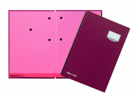 PAGNA Parapheur 'DE LUXE', A4, 20 compartiments, rouge