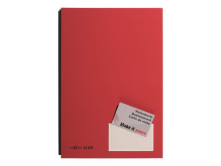 PAGNA parapheur Color, format A4, 20 compartiments, rouge