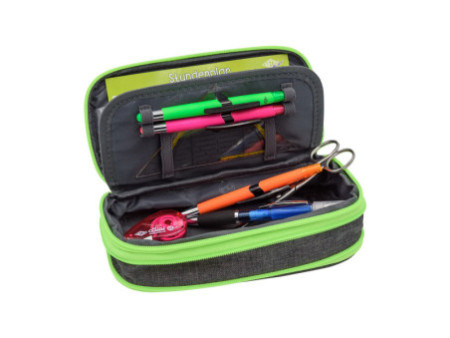 WEDO Trousse NEON Stretch avec rabat intérieur, vert fluo