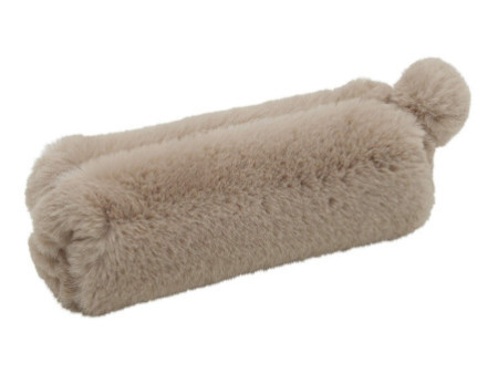 WEDO Trousse 'FLUFFY', en peluche, marron clair