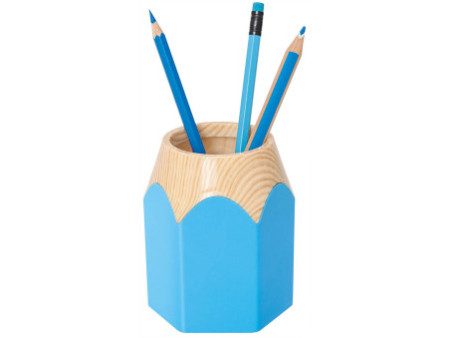 WEDO Pot à crayons 'PENCIL', en plastique, bleu clair
