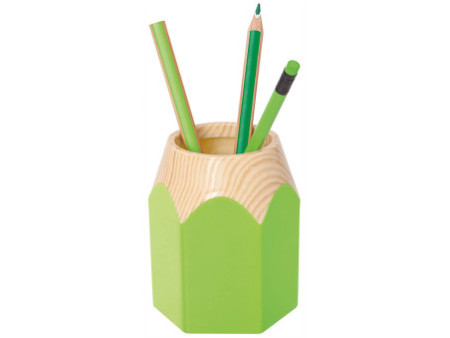 WEDO Pot à crayons 'PENCIL', en plastique, vert pomme
