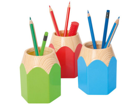 WEDO Pot à crayons 'PENCIL', en plastique, vert pomme