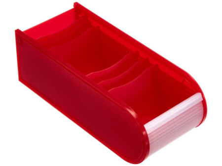 WEDO Fichier éducatif A8 paysage, 100 fiches, rouge