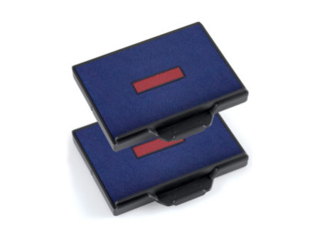 trodat Cassette d'encrage de rechange 6/58/2, bleu/rouge