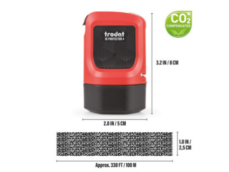 trodat Tampon de confidentialité ID Protector+, rouge