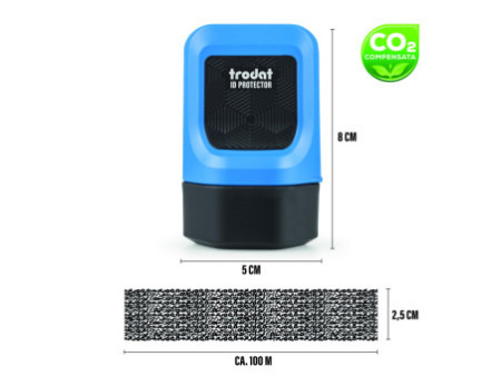 trodat Set tampon de confidentialité ID Protector, bleu