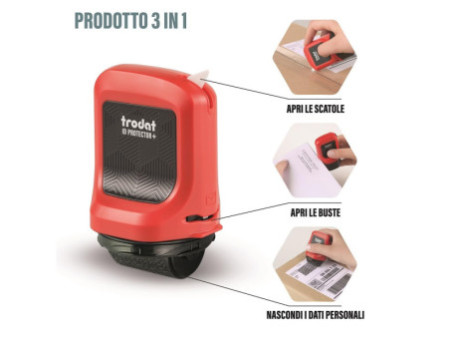 trodat Set tampon de confidentialité ID Protector+, rouge