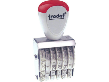 trodat Numéroteur 6 positions, taille empreinte: 4 x 26 mm