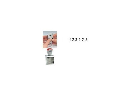 trodat Numéroteur 6 positions, taille empreinte: 5 x 27 mm