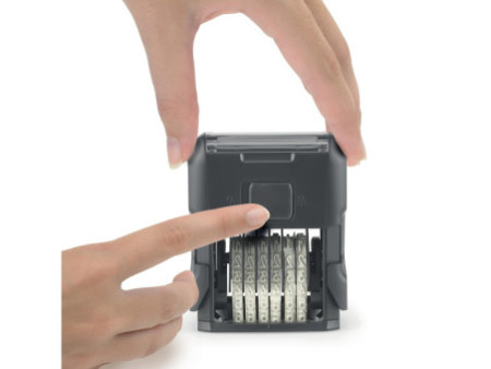 trodat Tampon numéroteur Printy 4.0 4846, 6 chiffres, noir