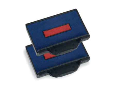 trodat Cassette d'encrage de rechange 6/53/2, bleu/rouge