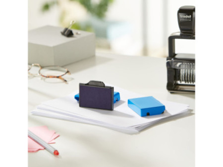 trodat Cassette d'encrage de rechange 6/56,bleu, double pack