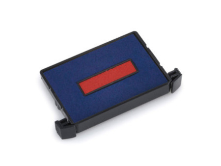trodat Cassette de rechange 6/4750/2, pack de 2, bleu/rouge