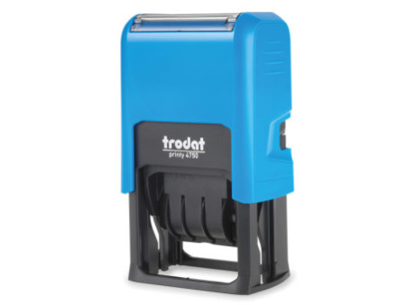 trodat Cassette de rechange 6/4750/2, pack de 2, bleu/rouge