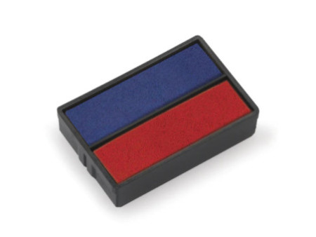 trodat Cassette d'encrage 6/4850/2, pack de 2, bleu/rouge