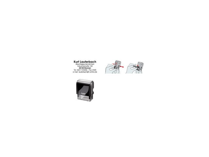 trodat Tampon pour texte 'Printy 4.0' 4913, rouge