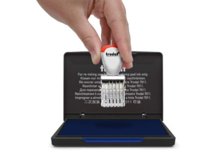 trodat Tampon encreur 9052, 110 x 70 mm, bleu