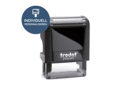 trodat Tampon pour texte 4911 Printy 4.0, noir