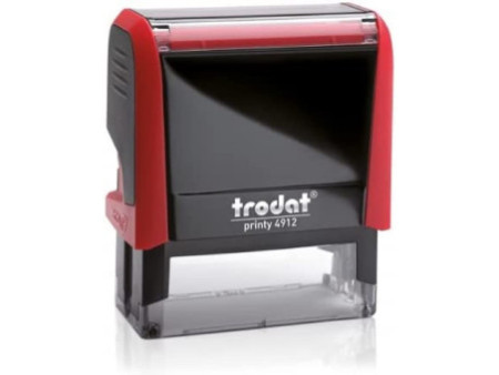 trodat Tampon pour texte 4912 Printy 4.0, rouge vif