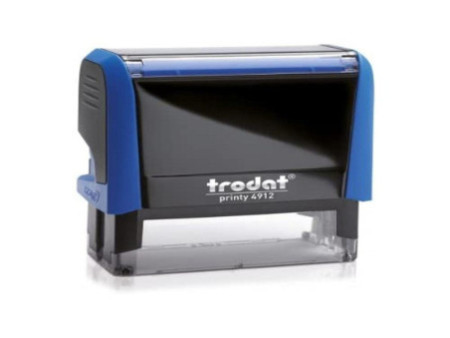 trodat Tampon pour texte 4912 Printy 4.0, bleu