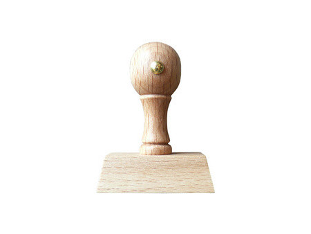 Schmorrde Tampon en bois, 10 lignes, avec poignée ronde,
