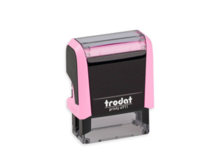 trodat Tampon automatique à texte Printy 4911 4.0, rose