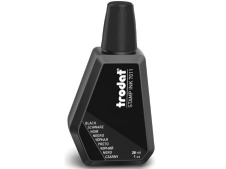 trodat Encre pour tampon encreur '7011', 28 ml, noir