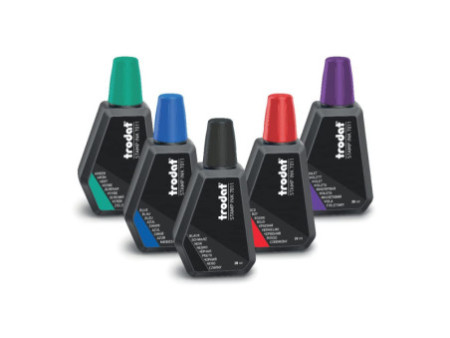 trodat Encre pour tampon encreur '7011', 28 ml, rouge