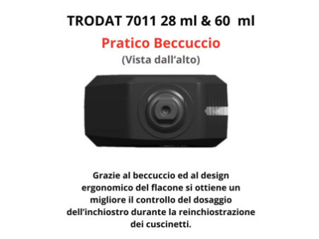 trodat Encre pour tampon encreur '7011', 28 ml, bleu