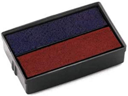 COLOP Coussinet encreur de rechange E/10/2, bleu/rouge,