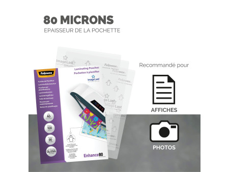 Fellowes Pochette de plastification, A5, brillante