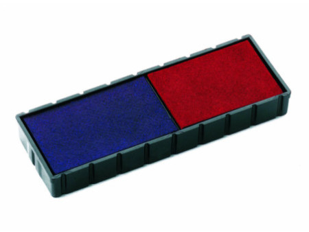 COLOP Coussinet encreur de rechange E/12/2, bleu/rouge,