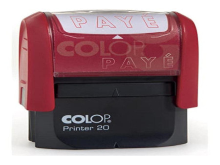 COLOP Tampon avec texte Printer 20 'PAYÉ'
