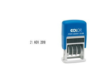 COLOP Tampon dateur Mini Dater S120, mois en lettres, FR