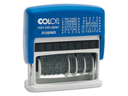 COLOP Tampon à formules Mini Dater S120/WD, avec date, FR
