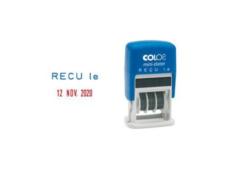 COLOP Tampon dateur Mini Dater S160 L1 'RECU le', FR