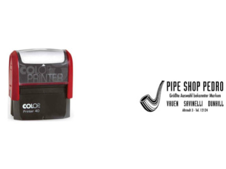COLOP Tampon avec texte Printer 40, 6 lignes, configurable