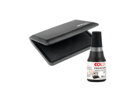 COLOP Set cassette d'encrage + encre, noir