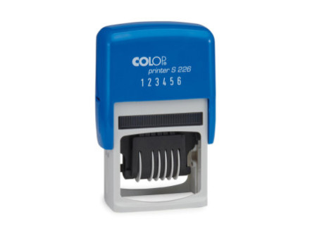 COLOP Tampon numéroteur Printer S226, 6 positions, bleu