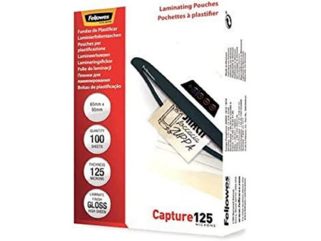 Fellowes Pochette de plastification, 64 x 95 mm, 250 microns